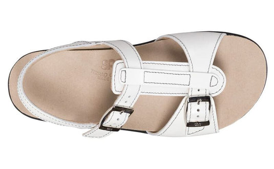 SAS Women's Captiva T-Strap Sandal White