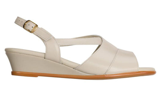 SAS Women's Caress Elevated Wedge Sandals Bone