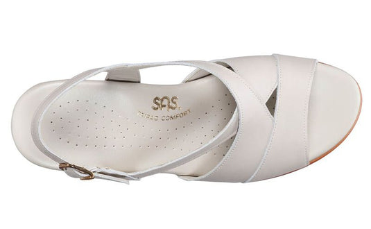 SAS Women's Caress Elevated Wedge Sandals Bone