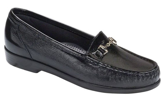 SAS Women's Metro Moccasin Loafer Black Patent