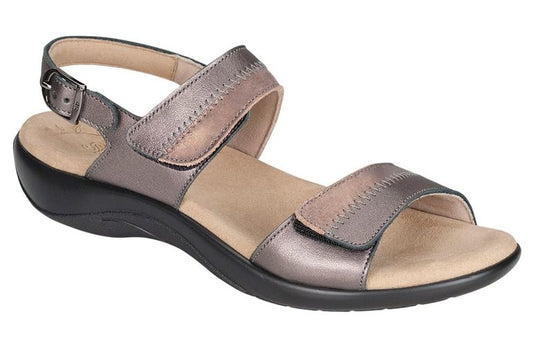 SAS Women's Nudu Two Tone Leather Sandals Dusk