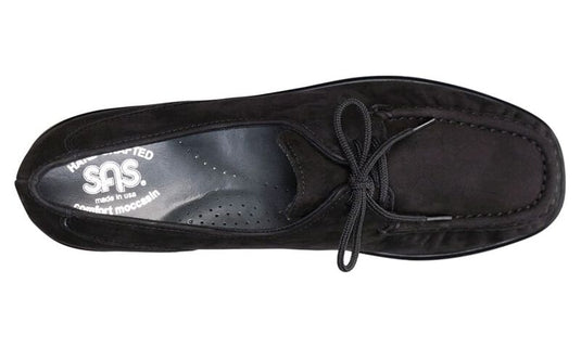 SAS Women's Petra Lace Up Loafer Charcoal Nubuck