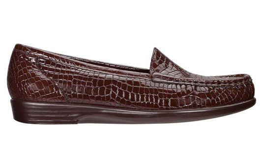 SAS Women's Simplify Slip On Loafer Brown Croc