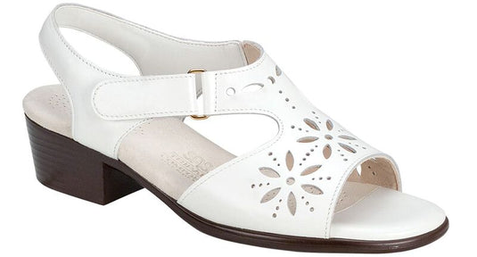 SAS Women's Sunburst Dress Sandals White