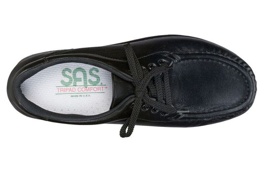 SAS Women's Take Time Lace Up Loafer Black