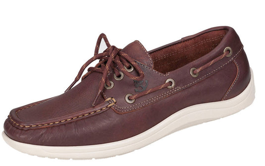 SAS Men's Decksider Moccasin Boat Shoe New Briar