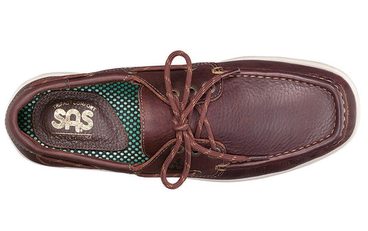 SAS Men's Decksider Moccasin Boat Shoe New Briar