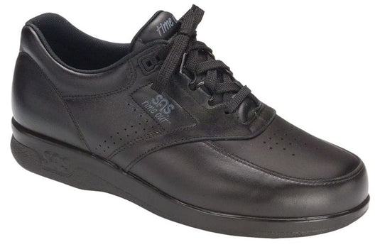 SAS Men's Time Out Diabetic Walking Shoe Black Leather