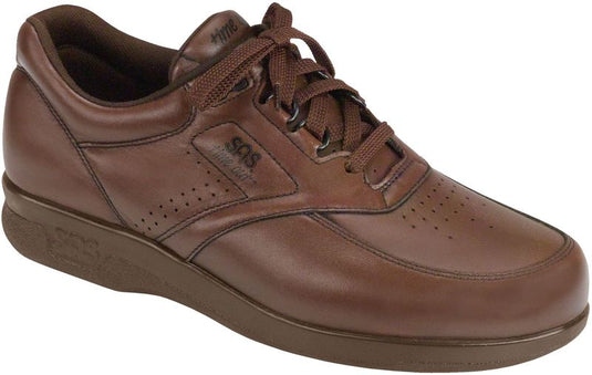 SAS Men's Time Out Diabetic Walking Shoe Antique Walnut Leather Narrow