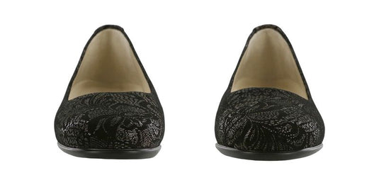 SAS Women's Scenic Ballet Flat Black Lace