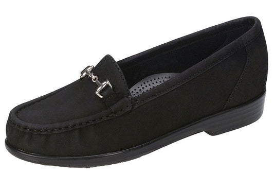 SAS Women's Metro Moccasin Loafer Charcoal Nubuck