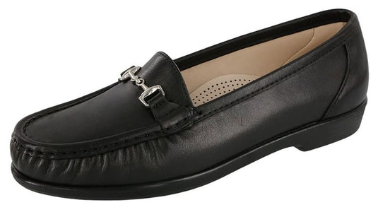 SAS Women's Metro Moccasin Loafer Smooth Black