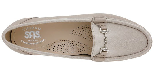 SAS Women's Metro Moccasin Loafer Taupe/Linen Web