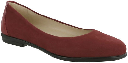 SAS Women's Scenic Ballet Flat Scarlett Red