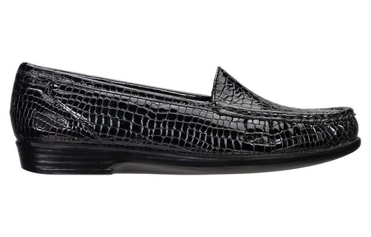 SAS Women's Simplify Slip On Loafer Black Croc