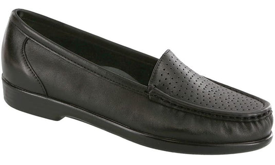 SAS Women's Savvy Flat Moccasin Black