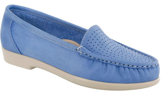 SAS Women's Savvy Flat Moccasin Denim