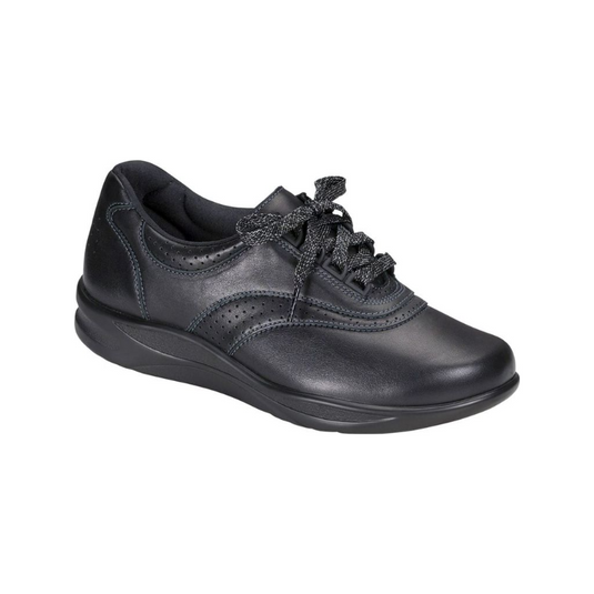 SAS Women's Walk Easy Diabetic Walking Shoe Black