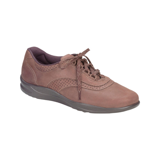 SAS Women's Walk Easy Diabetic Walking Shoe Chocolate Nubuck