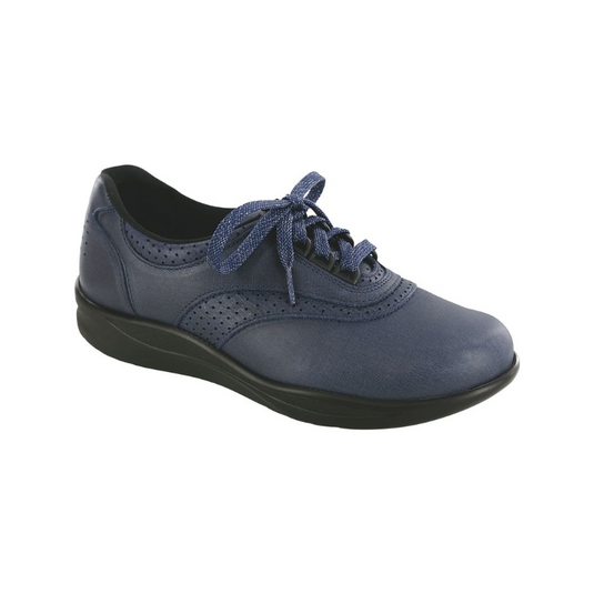 SAS Women's Walk Easy Diabetic Walking Shoe Indigo/Blueberry