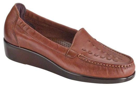 SAS Women's Weave Slip-on Shoe Chestnut