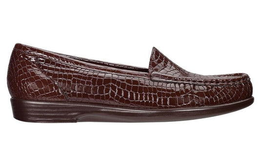 SAS Women's Simplify Brown Croc Leather