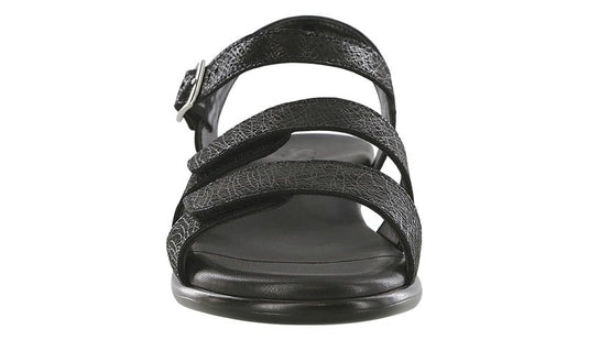 SAS Women's Savanna Classy Three Strap Sandals Web Black