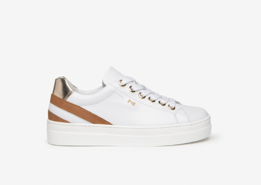 NeroGiardini Women's Leather Sneaker Bianco