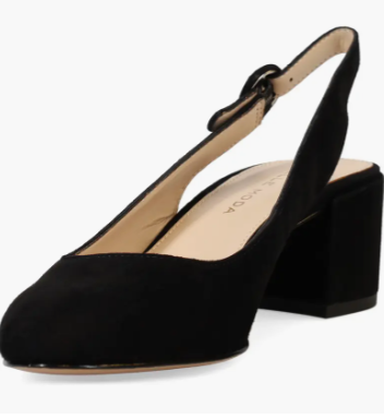 Pelle Moda Women's Ulla Low Heel Black Suede