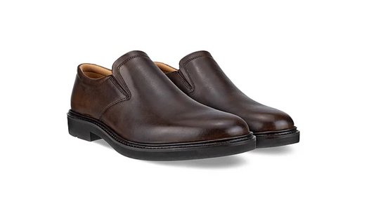 Ecco Men's Metropole London Slip On Dress Shoe Brown