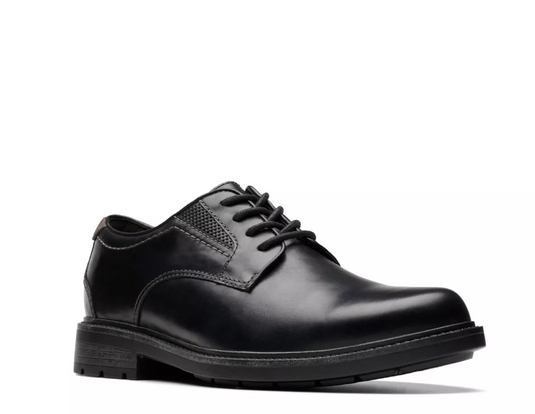 Clarks Men's Un Shire Low Black Leather