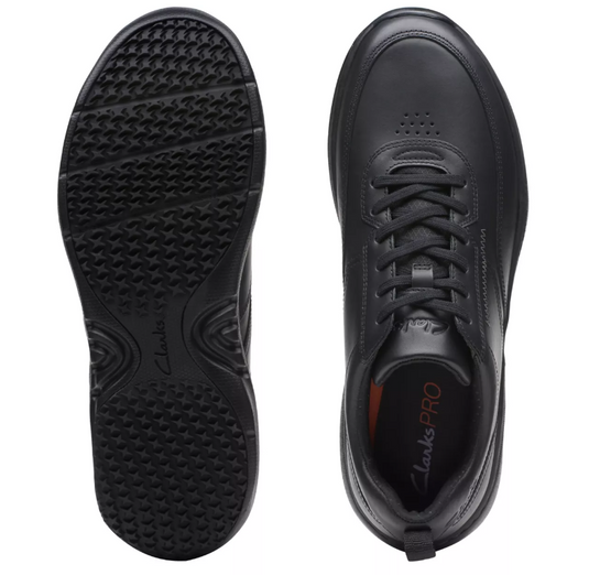 Clarks Men's Pro Lace Black Leather