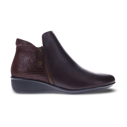 Revere Women's Damascus Bootie Espresso Lizard