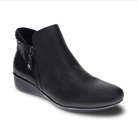 Revere Women's Damascus Bootie Black Lizard