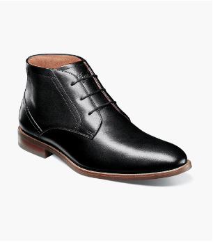 Florsheim Men's Rucci Plain Toe Chukka Boot Black