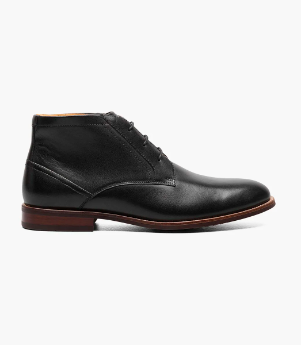 Florsheim Men's Rucci Plain Toe Chukka Boot Black