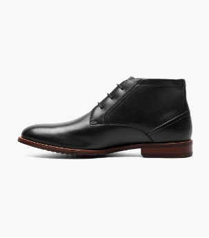 Florsheim Men's Rucci Plain Toe Chukka Boot Black