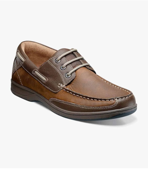 Florsheim Men's Lakeside Moc Toe Oxford Stone