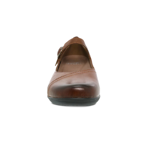 Dansko Women's Fawna Chestnut Burnished Calf