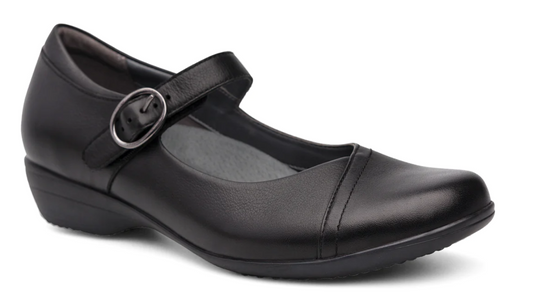 Dansko Women's Fawna Black Milled Nappa