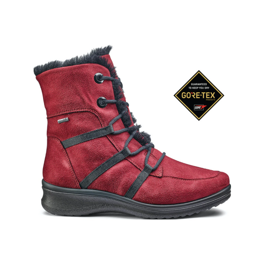 Ara Women's Montreal GORE-TEX® Lace-Up Zip Boot Red