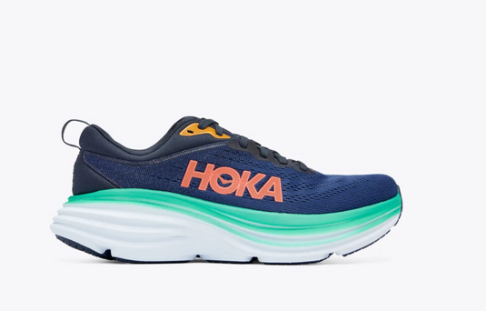 Hoka One One Women's Bondi 8 Sneaker Outer Space / Bellwether Blue