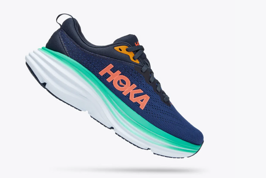 Hoka One One Women's Bondi 8 Sneaker Outer Space / Bellwether Blue