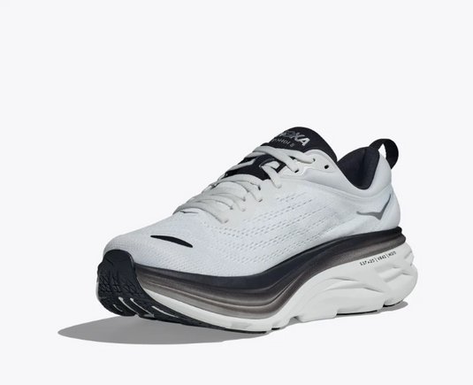 Hoka One One Men's Bondi 8 Sneakers White/Black