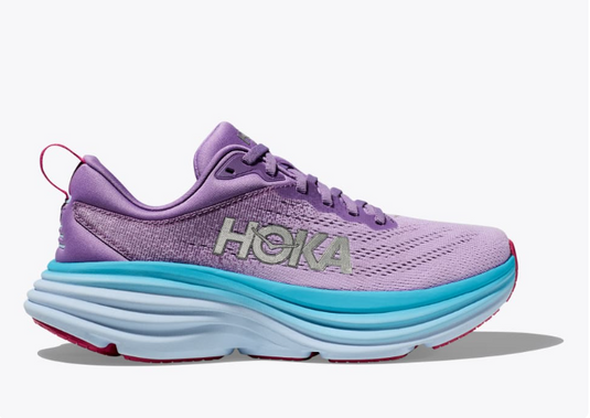 Hoka One One Women's Bondi 8 Sneaker Chalk Violet / Pastel Lilac