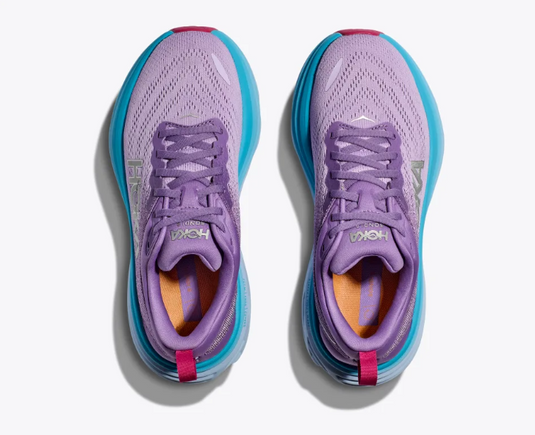 Hoka One One Women's Bondi 8 Sneaker Chalk Violet / Pastel Lilac