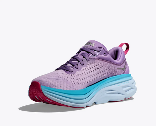 Hoka One One Women's Bondi 8 Sneaker Chalk Violet / Pastel Lilac