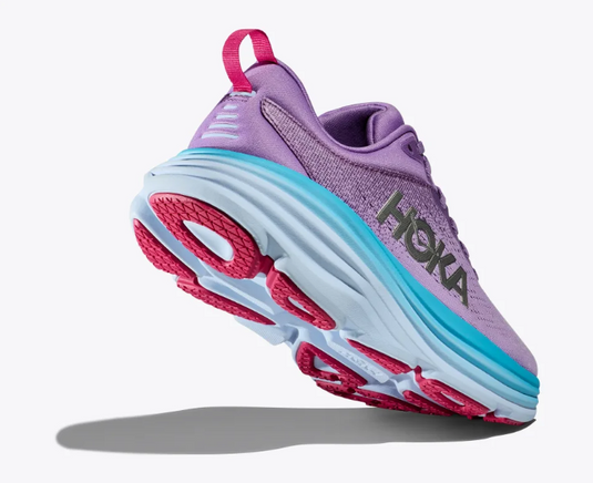 Hoka One One Women's Bondi 8 Sneaker Chalk Violet / Pastel Lilac