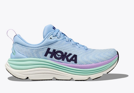 Hoka One One Women's Gaviota 5 Sneaker Airy Blue / Sunlit Ocean