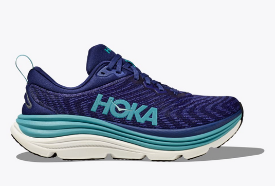 Hoka One One Women's Gaviota 5 Sneaker Bellwether Blue / Evening Sky